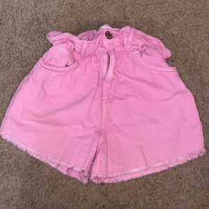 Zara Pink Ruffled Shorts size 13-14